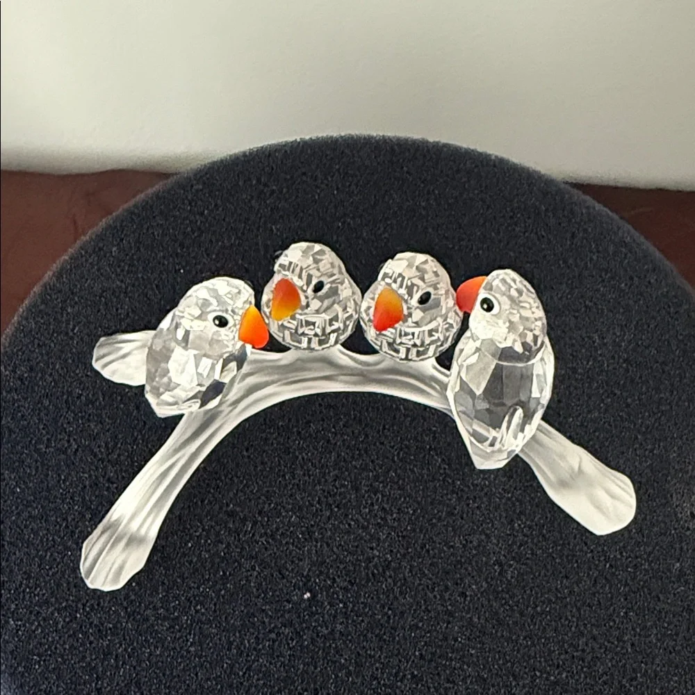 Swarovski Crystal Baby Lovebirds